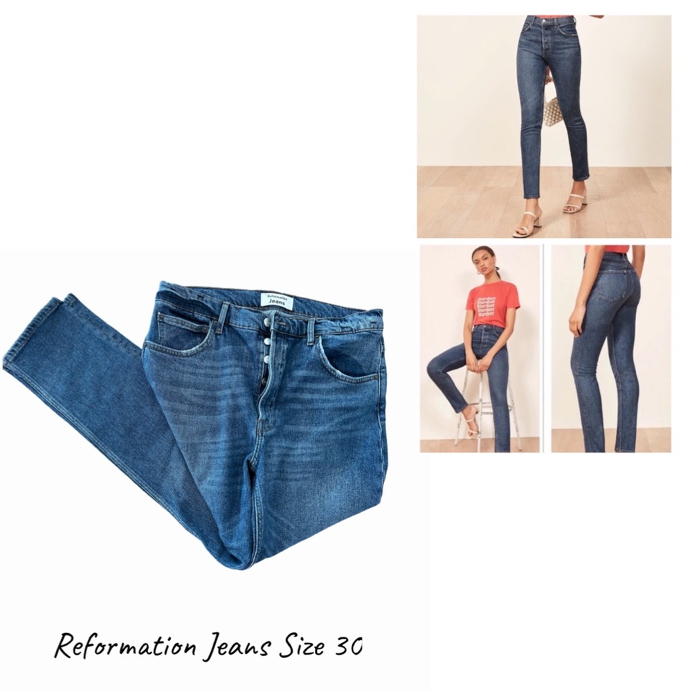 Reformation Serena High Rise Skinny Jeans with Stretch Fit
